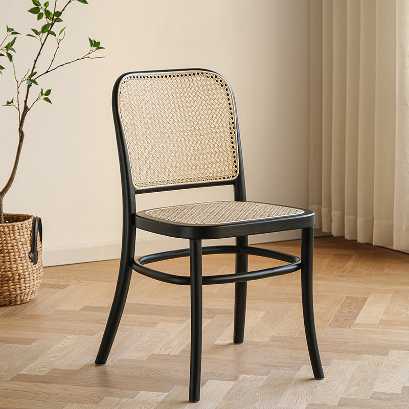 Traditional Style Dining Chair Kitchen Armless Side Chair with Wooden Legs Black 1 Piece Clearhalo ' kitchen&dining_furn' 'Dining Chairs' 'Dining Tables & Seating' 'dining_chair' 'furn' 'furn_dining_chair' 'Furniture' 'furniture_dining_chair' 'Kitchen & Dining Furniture' 'kitchen' 4141072