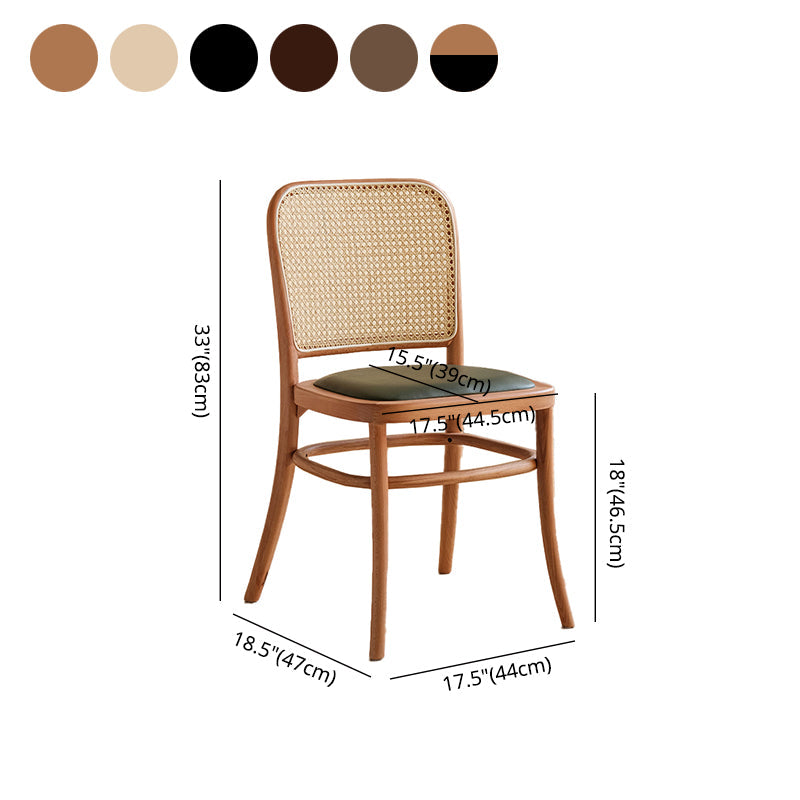 Traditional Style Dining Chair Kitchen Armless Side Chair with Wooden Legs Clearhalo ' kitchen&dining_furn' 'Dining Chairs' 'Dining Tables & Seating' 'dining_chair' 'furn' 'furn_dining_chair' 'Furniture' 'furniture_dining_chair' 'Kitchen & Dining Furniture' 'kitchen' 4141078