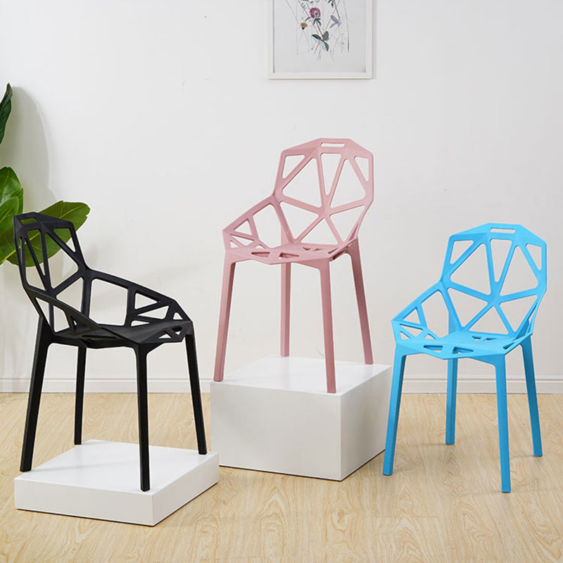 Contemporary Style Dining Chairs Plastic Dining Arm Side Chair for Kitchen Clearhalo ' kitchen&dining_furn' 'Dining Chairs' 'Dining Tables & Seating' 'dining_chair' 'furn' 'furn_dining_chair' 'Furniture' 'furniture_dining_chair' 'Kitchen & Dining Furniture' 'kitchen' 4141079