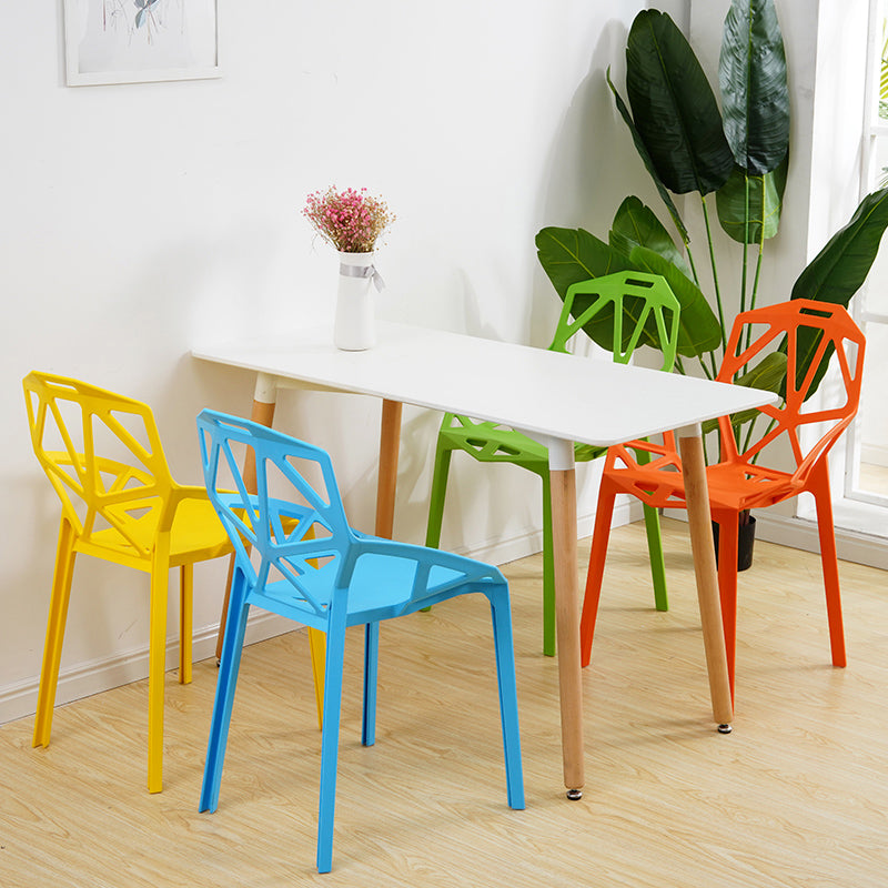 Contemporary Style Dining Chairs Plastic Dining Arm Side Chair for Kitchen Clearhalo ' kitchen&dining_furn' 'Dining Chairs' 'Dining Tables & Seating' 'dining_chair' 'furn' 'furn_dining_chair' 'Furniture' 'furniture_dining_chair' 'Kitchen & Dining Furniture' 'kitchen' 4141082