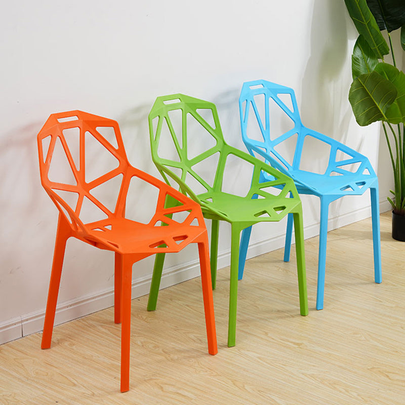 Contemporary Style Dining Chairs Plastic Dining Arm Side Chair for Kitchen Clearhalo ' kitchen&dining_furn' 'Dining Chairs' 'Dining Tables & Seating' 'dining_chair' 'furn' 'furn_dining_chair' 'Furniture' 'furniture_dining_chair' 'Kitchen & Dining Furniture' 'kitchen' 4141097