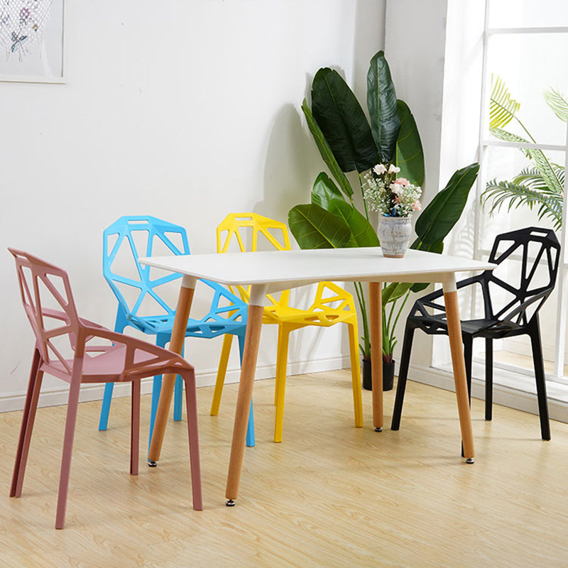 Contemporary Style Dining Chairs Plastic Dining Arm Side Chair for Kitchen Clearhalo ' kitchen&dining_furn' 'Dining Chairs' 'Dining Tables & Seating' 'dining_chair' 'furn' 'furn_dining_chair' 'Furniture' 'furniture_dining_chair' 'Kitchen & Dining Furniture' 'kitchen' 4141108