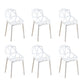Contemporary Style Dining Chairs Plastic Dining Arm Side Chair for Kitchen White 6 Piece Set Clearhalo ' kitchen&dining_furn' 'Dining Chairs' 'Dining Tables & Seating' 'dining_chair' 'furn' 'furn_dining_chair' 'Furniture' 'furniture_dining_chair' 'Kitchen & Dining Furniture' 'kitchen' 4141114