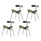 Industrial Style Leather Dining Armless Chairs Open Back Dining Side Chair Black Green 4 Piece Set Clearhalo ' kitchen&dining_furn' 'Dining Chairs' 'Dining Tables & Seating' 'dining_chair' 'furn' 'furn_dining_chair' 'Furniture' 'furniture_dining_chair' 'Kitchen & Dining Furniture' 'kitchen' 4141126