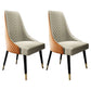 Contemporary Style Dining Chair Wooden Dining Armless Side Chair for Kitchen (Set of 2) White-Orange Clearhalo ' kitchen&dining_furn' 'Dining Chairs' 'Dining Tables & Seating' 'dining_chair' 'furn' 'furn_dining_chair' 'Furniture' 'furniture_dining_chair' 'Kitchen & Dining Furniture' 'kitchen' 4141180