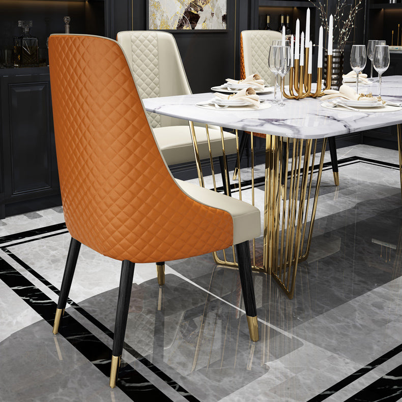 Contemporary Style Dining Chair Wooden Dining Armless Side Chair for Kitchen (Set of 2) Clearhalo ' kitchen&dining_furn' 'Dining Chairs' 'Dining Tables & Seating' 'dining_chair' 'furn' 'furn_dining_chair' 'Furniture' 'furniture_dining_chair' 'Kitchen & Dining Furniture' 'kitchen' 4141181