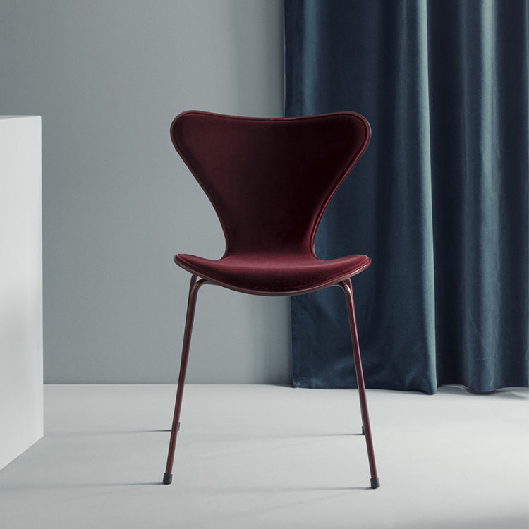 Modern Design Armless Side Chairs Solid Back Linen Fabric Dining Chairs Clearhalo ' kitchen&dining_furn' 'Dining Chairs' 'Dining Tables & Seating' 'dining_chair' 'furn' 'furn_dining_chair' 'Furniture' 'furniture_dining_chair' 'Kitchen & Dining Furniture' 'kitchen' 4141197