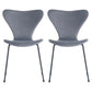 Modern Design Armless Side Chairs Solid Back Linen Fabric Dining Chairs Light Gray 2 Piece Set Black Clearhalo ' kitchen&dining_furn' 'Dining Chairs' 'Dining Tables & Seating' 'dining_chair' 'furn' 'furn_dining_chair' 'Furniture' 'furniture_dining_chair' 'Kitchen & Dining Furniture' 'kitchen' 4141206