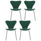 Modern Design Armless Side Chairs Solid Back Linen Fabric Dining Chairs Blackish Green 4 Piece Set Black Clearhalo ' kitchen&dining_furn' 'Dining Chairs' 'Dining Tables & Seating' 'dining_chair' 'furn' 'furn_dining_chair' 'Furniture' 'furniture_dining_chair' 'Kitchen & Dining Furniture' 'kitchen' 4141241