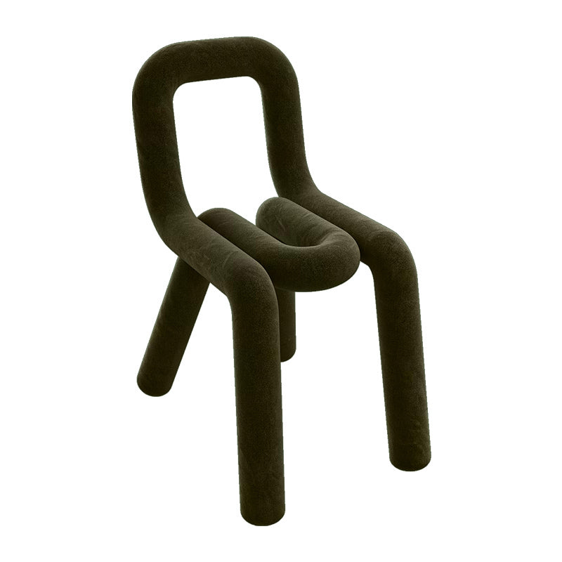 Contemporary Style Dining Chairs Armless Side Chairs with Metal Legs for Kitchen Army Green 1 Piece Clearhalo ' kitchen&dining_furn' 'Dining Chairs' 'Dining Tables & Seating' 'dining_chair' 'furn' 'furn_dining_chair' 'Furniture' 'furniture_dining_chair' 'Kitchen & Dining Furniture' 'kitchen' 4141260