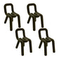 Contemporary Style Dining Chairs Armless Side Chairs with Metal Legs for Kitchen Army Green 4 Piece Set Clearhalo ' kitchen&dining_furn' 'Dining Chairs' 'Dining Tables & Seating' 'dining_chair' 'furn' 'furn_dining_chair' 'Furniture' 'furniture_dining_chair' 'Kitchen & Dining Furniture' 'kitchen' 4141262