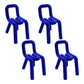 Contemporary Style Dining Chairs Armless Side Chairs with Metal Legs for Kitchen Royal Blue 4 Piece Set Clearhalo ' kitchen&dining_furn' 'Dining Chairs' 'Dining Tables & Seating' 'dining_chair' 'furn' 'furn_dining_chair' 'Furniture' 'furniture_dining_chair' 'Kitchen & Dining Furniture' 'kitchen' 4141265