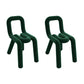 Contemporary Style Dining Chairs Armless Side Chairs with Metal Legs for Kitchen Blackish Green 2 Piece Set Clearhalo ' kitchen&dining_furn' 'Dining Chairs' 'Dining Tables & Seating' 'dining_chair' 'furn' 'furn_dining_chair' 'Furniture' 'furniture_dining_chair' 'Kitchen & Dining Furniture' 'kitchen' 4141273
