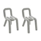 Contemporary Style Dining Chairs Armless Side Chairs with Metal Legs for Kitchen Light Gray 2 Piece Set Clearhalo ' kitchen&dining_furn' 'Dining Chairs' 'Dining Tables & Seating' 'dining_chair' 'furn' 'furn_dining_chair' 'Furniture' 'furniture_dining_chair' 'Kitchen & Dining Furniture' 'kitchen' 4141279