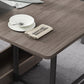 Rectangle Mid-Century Modern Dining Table Drop-Leaf Table with Solid Wood Base for Home Clearhalo ' dining_table' 'Dining Tables & Seating' 'Dining Tables' 'furn' 'furn_dining_table' 'Furniture' 'furniture_dining_table' 'Kitchen & Dining Furniture' 'kitchen&dining_furn' 'kitchen' 'kitchen_dining_table' 4154776
