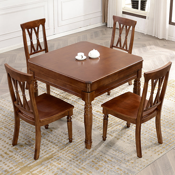 Mid-Century Modern Dining Table Solid Wood Drop-Leaf Table for Home Use Clearhalo ' dining_table' 'Dining Tables & Seating' 'Dining Tables' 'furn' 'furn_dining_table' 'Furniture' 'furniture_dining_table' 'Kitchen & Dining Furniture' 'kitchen&dining_furn' 'kitchen' 'kitchen_dining_table' 4154784