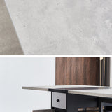 Mid-Century Modern Rectangle Dining Table Drop-Leaf Table for Kitchen (only table) Clearhalo ' dining_table' 'Dining Tables & Seating' 'Dining Tables' 'furn' 'furn_dining_table' 'Furniture' 'furniture_dining_table' 'Kitchen & Dining Furniture' 'kitchen&dining_furn' 'kitchen' 'kitchen_dining_table' 4154800