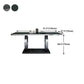 Rectangle Luxury Style Dining Table Fixed Table with Trestle Base Clearhalo ' dining_table' 'Dining Tables & Seating' 'Dining Tables' 'furn' 'furn_dining_table' 'Furniture' 'furniture_dining_table' 'Kitchen & Dining Furniture' 'kitchen&dining_furn' 'kitchen' 'kitchen_dining_table' 4154816