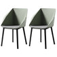 Industrial Style Metal Dining Chair Solid Back Dining Room Chair with Arm Light Green 2 Piece Set Clearhalo ' kitchen&dining_furn' 'Dining Chairs' 'Dining Tables & Seating' 'dining_chair' 'furn' 'furn_dining_chair' 'Furniture' 'furniture_dining_chair' 'Kitchen & Dining Furniture' 'kitchen' 4154861