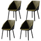 Industrial Style Metal Dining Chair Solid Back Dining Room Chair with Arm Army Green 4 Piece Set Clearhalo ' kitchen&dining_furn' 'Dining Chairs' 'Dining Tables & Seating' 'dining_chair' 'furn' 'furn_dining_chair' 'Furniture' 'furniture_dining_chair' 'Kitchen & Dining Furniture' 'kitchen' 4154876