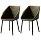 Industrial Style Metal Dining Chair Solid Back Dining Room Chair with Arm Army Green 2 Piece Set Clearhalo ' kitchen&dining_furn' 'Dining Chairs' 'Dining Tables & Seating' 'dining_chair' 'furn' 'furn_dining_chair' 'Furniture' 'furniture_dining_chair' 'Kitchen & Dining Furniture' 'kitchen' 4154878