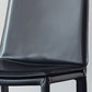 Contemporary Style Leather Dining Chairs Armless Solid Back Side Chairs (Set of 2) Clearhalo ' kitchen&dining_furn' 'Dining Chairs' 'Dining Tables & Seating' 'dining_chair' 'furn' 'furn_dining_chair' 'Furniture' 'furniture_dining_chair' 'Kitchen & Dining Furniture' 'kitchen' 4154894