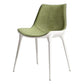 Contemporary Style Dining Chairs Kitchen Armless Side Chairs with Metal Legs Green 1 Piece Clearhalo ' kitchen&dining_furn' 'Dining Chairs' 'Dining Tables & Seating' 'dining_chair' 'furn' 'furn_dining_chair' 'Furniture' 'furniture_dining_chair' 'Kitchen & Dining Furniture' 'kitchen' 4154916