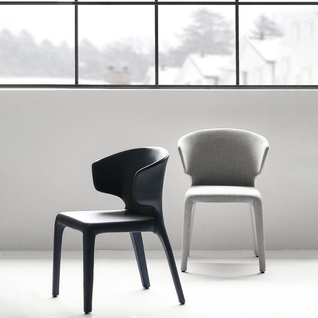 Modern Metal Dining Room Chair Wingback Arm Single Chair for Home Use Clearhalo ' kitchen&dining_furn' 'Dining Chairs' 'Dining Tables & Seating' 'dining_chair' 'furn' 'furn_dining_chair' 'Furniture' 'furniture_dining_chair' 'Kitchen & Dining Furniture' 'kitchen' 4154935