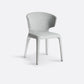 Modern Metal Dining Room Chair Wingback Arm Single Chair for Home Use Light Gray Clearhalo ' kitchen&dining_furn' 'Dining Chairs' 'Dining Tables & Seating' 'dining_chair' 'furn' 'furn_dining_chair' 'Furniture' 'furniture_dining_chair' 'Kitchen & Dining Furniture' 'kitchen' 4154937