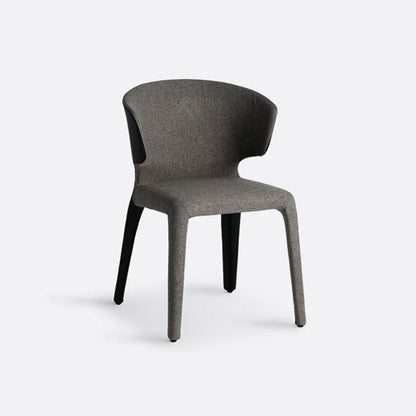 Modern Metal Dining Room Chair Wingback Arm Single Chair for Home Use Black Clearhalo ' kitchen&dining_furn' 'Dining Chairs' 'Dining Tables & Seating' 'dining_chair' 'furn' 'furn_dining_chair' 'Furniture' 'furniture_dining_chair' 'Kitchen & Dining Furniture' 'kitchen' 4154939