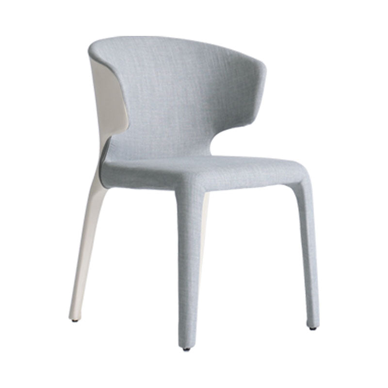 Modern Metal Dining Room Chair Wingback Arm Single Chair for Home Use Clearhalo ' kitchen&dining_furn' 'Dining Chairs' 'Dining Tables & Seating' 'dining_chair' 'furn' 'furn_dining_chair' 'Furniture' 'furniture_dining_chair' 'Kitchen & Dining Furniture' 'kitchen' 4154943