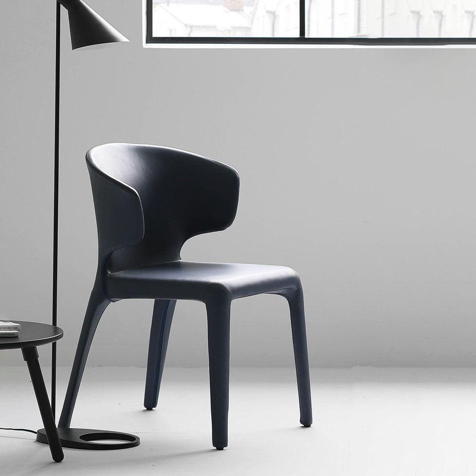 Modern Metal Dining Room Chair Wingback Arm Single Chair for Home Use Clearhalo ' kitchen&dining_furn' 'Dining Chairs' 'Dining Tables & Seating' 'dining_chair' 'furn' 'furn_dining_chair' 'Furniture' 'furniture_dining_chair' 'Kitchen & Dining Furniture' 'kitchen' 4154948