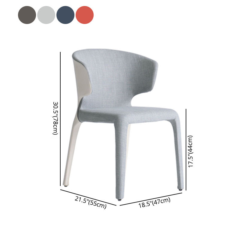 Modern Metal Dining Room Chair Wingback Arm Single Chair for Home Use Clearhalo ' kitchen&dining_furn' 'Dining Chairs' 'Dining Tables & Seating' 'dining_chair' 'furn' 'furn_dining_chair' 'Furniture' 'furniture_dining_chair' 'Kitchen & Dining Furniture' 'kitchen' 4154953