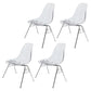 Industrial Style Armless Side Chairs Solid Back Plastic Dining Chair for Home Clear Set of 4 Clearhalo ' kitchen&dining_furn' 'Dining Chairs' 'Dining Tables & Seating' 'dining_chair' 'Furniture' 'furniture_dining_chair' 'Kitchen & Dining Furniture' 'kitchen' 4154965