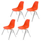 Industrial Style Armless Side Chairs Solid Back Plastic Dining Chair for Home Orange Set of 4 Clearhalo ' kitchen&dining_furn' 'Dining Chairs' 'Dining Tables & Seating' 'dining_chair' 'Furniture' 'furniture_dining_chair' 'Kitchen & Dining Furniture' 'kitchen' 4154984