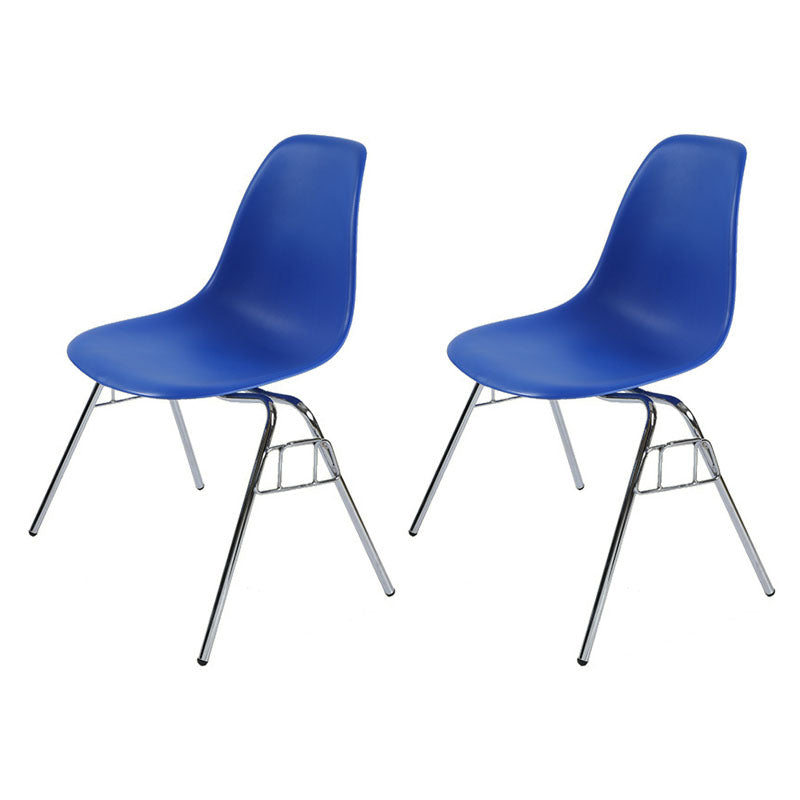 Industrial Style Armless Side Chairs Solid Back Plastic Dining Chair for Home Dark Blue Set of 2 Clearhalo ' kitchen&dining_furn' 'Dining Chairs' 'Dining Tables & Seating' 'dining_chair' 'Furniture' 'furniture_dining_chair' 'Kitchen & Dining Furniture' 'kitchen' 4154989