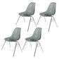 Industrial Style Armless Side Chairs Solid Back Plastic Dining Chair for Home Smoke Gray Set of 4 Clearhalo ' kitchen&dining_furn' 'Dining Chairs' 'Dining Tables & Seating' 'dining_chair' 'Furniture' 'furniture_dining_chair' 'Kitchen & Dining Furniture' 'kitchen' 4154993