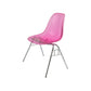 Industrial Style Armless Side Chairs Solid Back Plastic Dining Chair for Home Red Clear 1 Piece Clearhalo ' kitchen&dining_furn' 'Dining Chairs' 'Dining Tables & Seating' 'dining_chair' 'Furniture' 'furniture_dining_chair' 'Kitchen & Dining Furniture' 'kitchen' 4155000