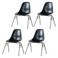 Industrial Style Armless Side Chairs Solid Back Plastic Dining Chair for Home Black Set of 4 Clearhalo ' kitchen&dining_furn' 'Dining Chairs' 'Dining Tables & Seating' 'dining_chair' 'Furniture' 'furniture_dining_chair' 'Kitchen & Dining Furniture' 'kitchen' 4155008
