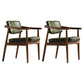 Traditional Style Dining Chairs Kitchen Arm Side Chairs with Wooden Legs Blackish Green 2 Piece Set Clearhalo ' kitchen&dining_furn' 'Dining Chairs' 'Dining Tables & Seating' 'dining_chair' 'furn' 'furn_dining_chair' 'Furniture' 'furniture_dining_chair' 'Kitchen & Dining Furniture' 'kitchen' 4155024