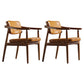 Traditional Style Dining Chairs Kitchen Arm Side Chairs with Wooden Legs 2 Piece Set Clearhalo ' kitchen&dining_furn' 'Dining Chairs' 'Dining Tables & Seating' 'dining_chair' 'furn' 'furn_dining_chair' 'Furniture' 'furniture_dining_chair' 'Kitchen & Dining Furniture' 'kitchen' 4155043