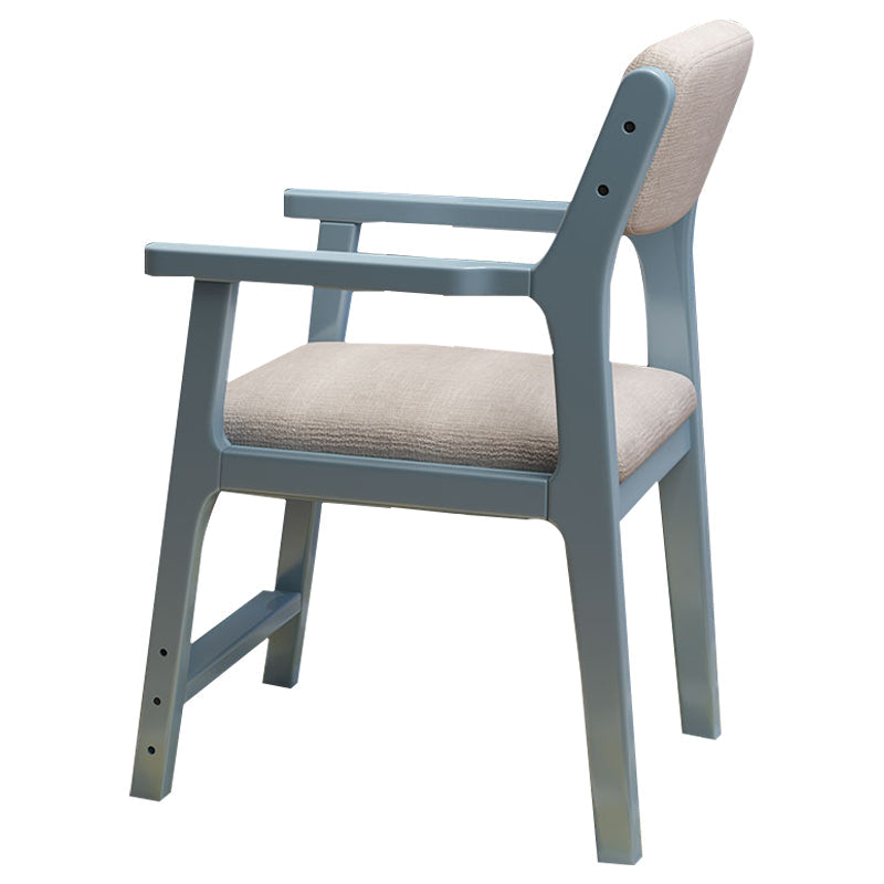 Contemporary Solid Wood Dining Arm Chair Open Back Single Dining Side Chair for Home Use Clearhalo ' kitchen&dining_furn' 'Dining Chairs' 'Dining Tables & Seating' 'dining_chair' 'furn' 'furn_dining_chair' 'Furniture' 'furniture_dining_chair' 'Kitchen & Dining Furniture' 'kitchen' 4155055