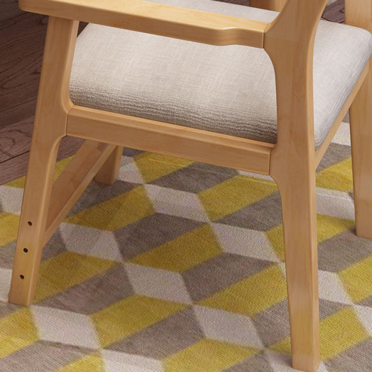 Contemporary Solid Wood Dining Arm Chair Open Back Single Dining Side Chair for Home Use Clearhalo ' kitchen&dining_furn' 'Dining Chairs' 'Dining Tables & Seating' 'dining_chair' 'furn' 'furn_dining_chair' 'Furniture' 'furniture_dining_chair' 'Kitchen & Dining Furniture' 'kitchen' 4155058