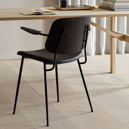 Industrial Upholstered Dining Side Chairs Open Back Dining Side Chairs Clearhalo ' kitchen&dining_furn' 'Dining Chairs' 'Dining Tables & Seating' 'dining_chair' 'furn' 'furn_dining_chair' 'Furniture' 'furniture_dining_chair' 'Kitchen & Dining Furniture' 'kitchen' 4155068