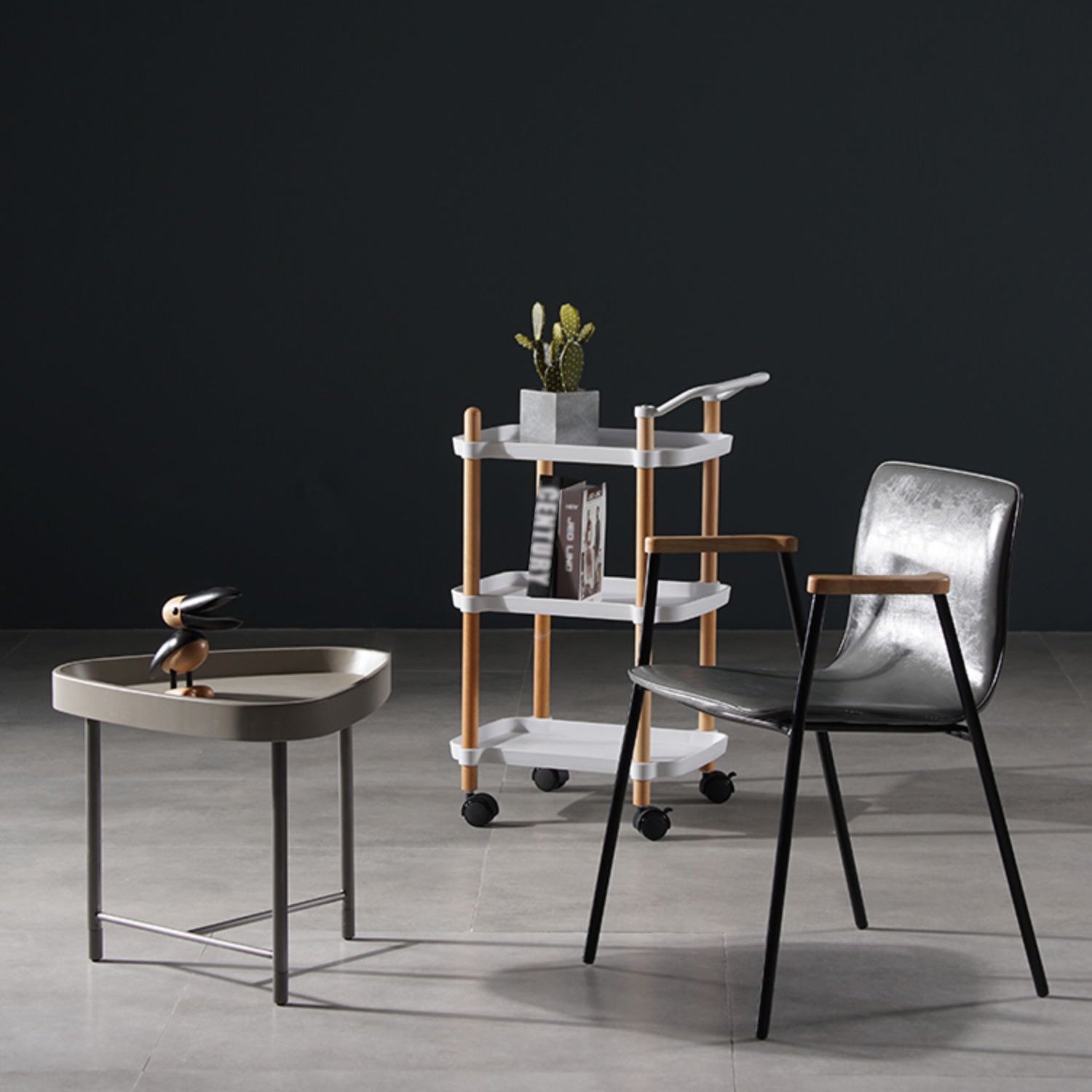 Industrial Style Dining Chairs Kitchen Arm Side Chairs with Metal Legs Clearhalo ' kitchen&dining_furn' 'Dining Chairs' 'Dining Tables & Seating' 'dining_chair' 'furn' 'furn_dining_chair' 'Furniture' 'furniture_dining_chair' 'Kitchen & Dining Furniture' 'kitchen' 4155093