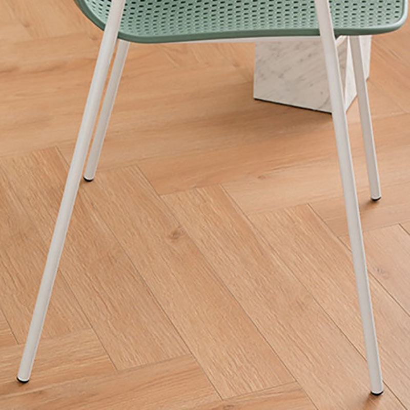 Contemporary Indoor Arm Chair Solid Back Metal Dining Room Chair (Set of 4) Clearhalo ' kitchen&dining_furn' 'Dining Chairs' 'Dining Tables & Seating' 'dining_chair' 'furn' 'furn_dining_chair' 'Furniture' 'furniture_dining_chair' 'Kitchen & Dining Furniture' 'kitchen' 4155115