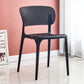 Contemporary Style Plastic Dining Armless Chair Open Back Dining Side Chairs Black 1 Piece Clearhalo ' kitchen&dining_furn' 'Dining Chairs' 'Dining Tables & Seating' 'dining_chair' 'furn' 'furn_dining_chair' 'Furniture' 'furniture_dining_chair' 'Kitchen & Dining Furniture' 'kitchen' 4155136
