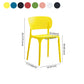 Contemporary Style Plastic Dining Armless Chair Open Back Dining Side Chairs Clearhalo ' kitchen&dining_furn' 'Dining Chairs' 'Dining Tables & Seating' 'dining_chair' 'furn' 'furn_dining_chair' 'Furniture' 'furniture_dining_chair' 'Kitchen & Dining Furniture' 'kitchen' 4155153