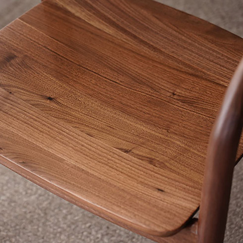 Contemporary Solid Wood Dining Arm Chair Open Back Single Dining Side Chair Clearhalo ' kitchen&dining_furn' 'Dining Chairs' 'Dining Tables & Seating' 'dining_chair' 'furn' 'furn_dining_chair' 'Furniture' 'furniture_dining_chair' 'Kitchen & Dining Furniture' 'kitchen' 4155195