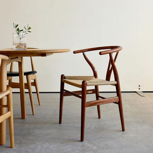 Contemporary Wood Dining Room Chair Fork Bone Single Dining Chair for Restaurant Clearhalo ' kitchen&dining_furn' 'Dining Chairs' 'Dining Tables & Seating' 'dining_chair' 'furn' 'furn_dining_chair' 'Furniture' 'furniture_dining_chair' 'Kitchen & Dining Furniture' 'kitchen' 4155207